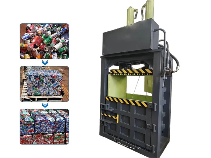 販売用アルミ缶ベーラー