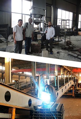 Customer visiting of metal baling machine