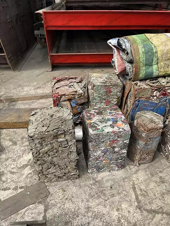 Baled scrap metal