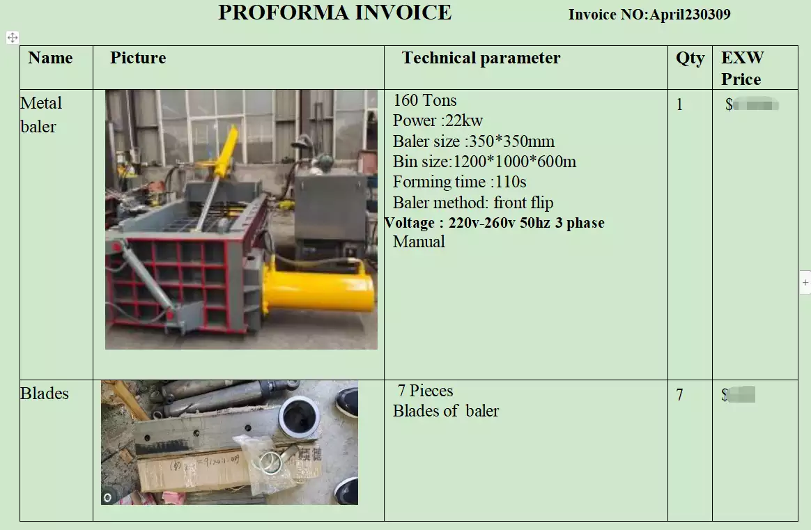 Mesin baler logam pi