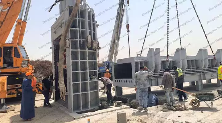 Gantry shear installation