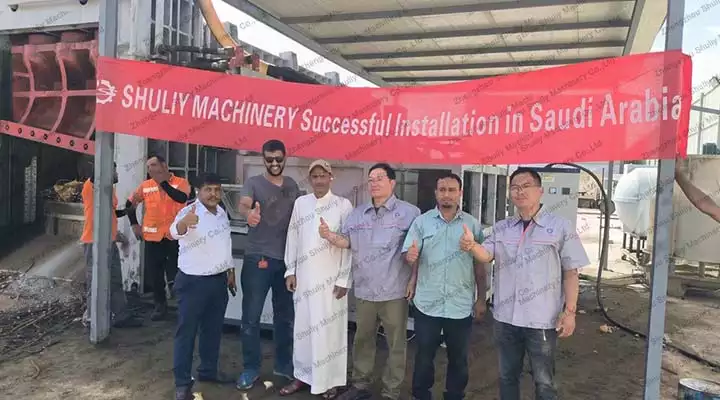 Successful installation of hydraulic metal cutting machine