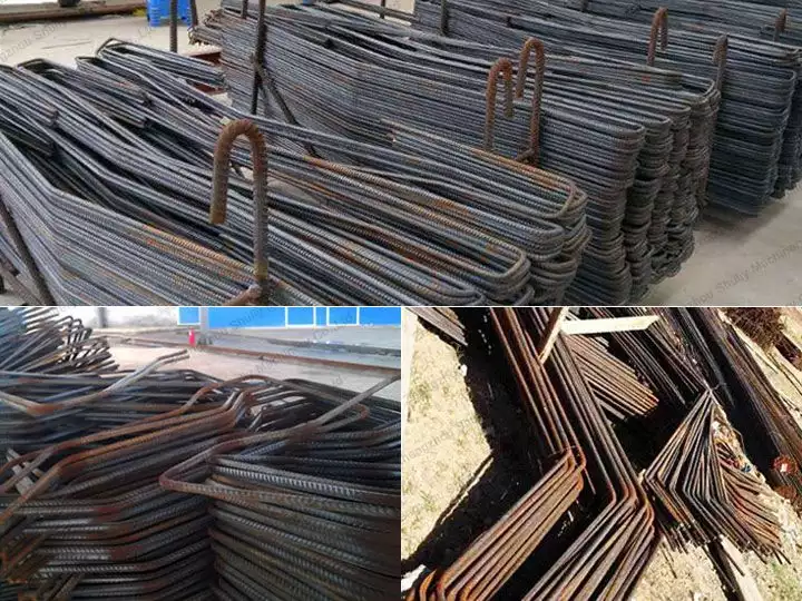 bent steel bars