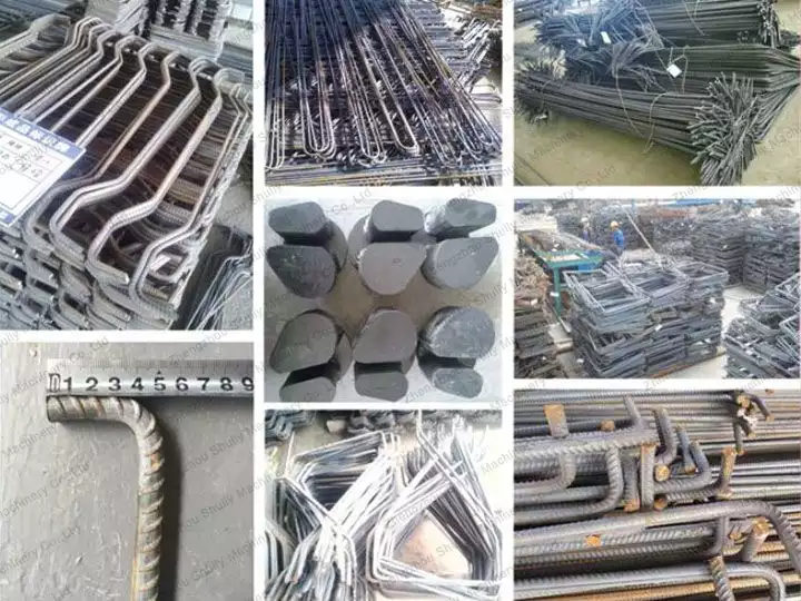 different shapes of bent reinforcing bar